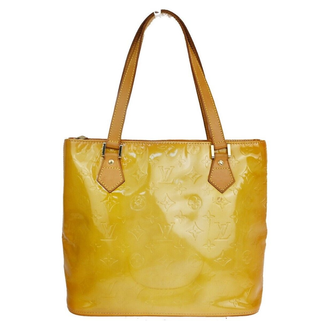 Louis Vuitton Houston Shoulder Bag Monogram Vernis Leather Jaune